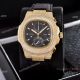 Japan Grade Patek Philippe Nautilus Diamonds Watches Yellow Gold Gray Gradient Dial (4)_th.jpg